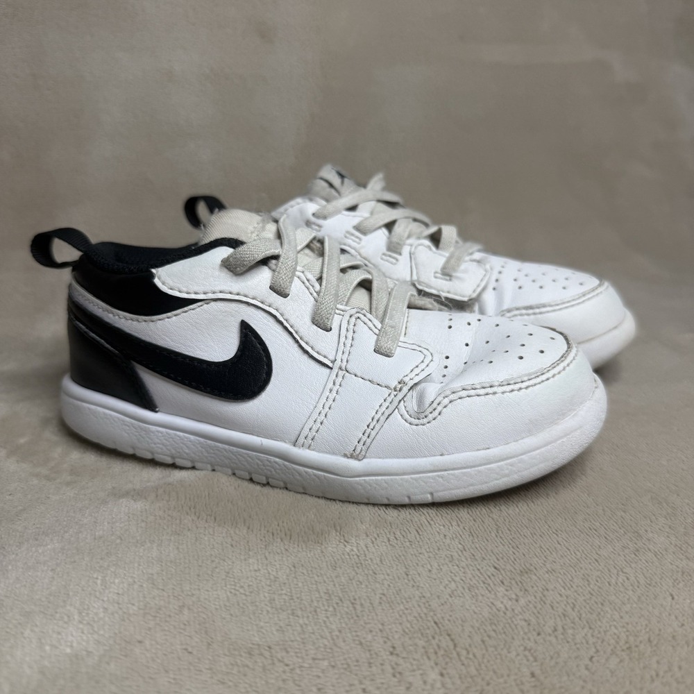 NIKE AIR JORDAN 1 LOW ALT (TD) WHITE/BLACK (DR9747 132)‎ size 9.5 toddler shoes